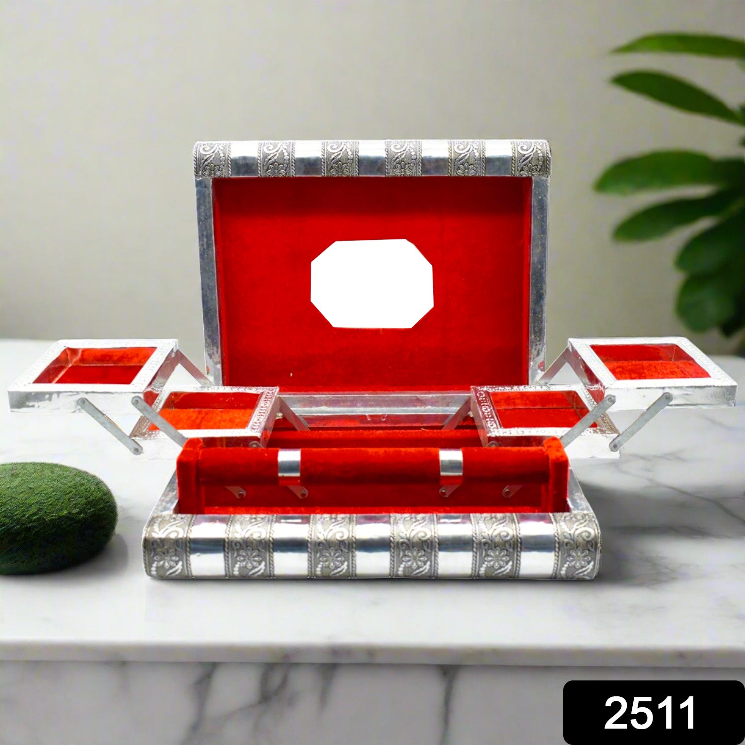 12_219a4880-7af9-4bfa-ad9b-a118f150c619.jpg Wooden Jewellery Organizer Multi Purpose Box Bangle Box - Image 2