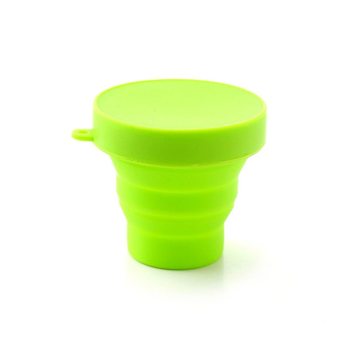 Round Silicone Foldable Glass / Cup, Foldable Travel Mug With Lid (1 Pc) - Image 5