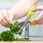 Multifunction Vegetable Stainless Steel Herbs Scissor with 3 Blades - Image 8