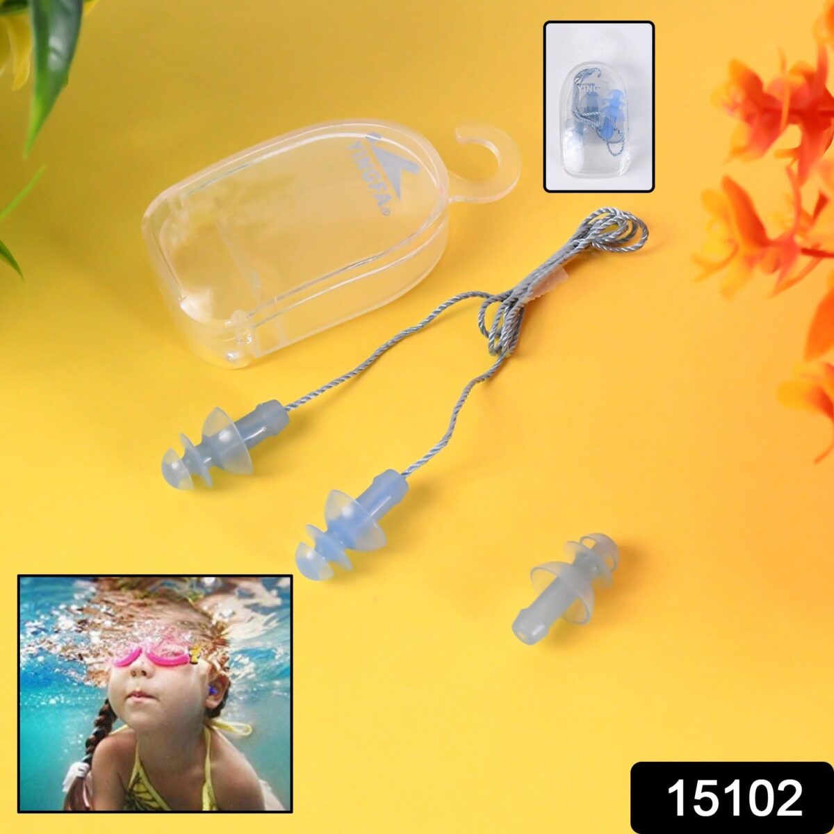 Soft Silicone Ear Plugs Hearing Protection (2 Pc Set) - Image 2