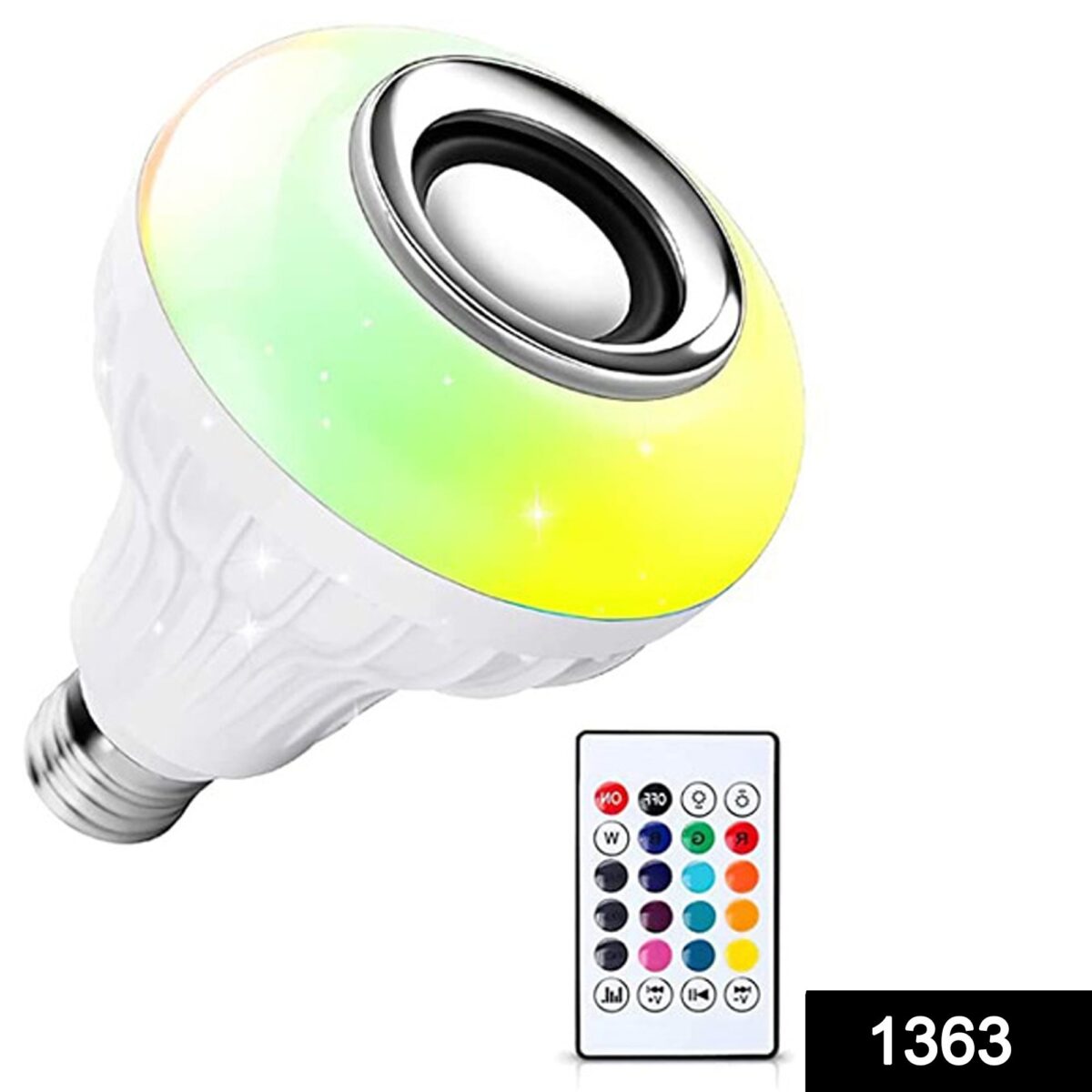 Wireless Bluetooth Sensor 12W Music Multicolor LED Bulb with Remote Controller - Image 2