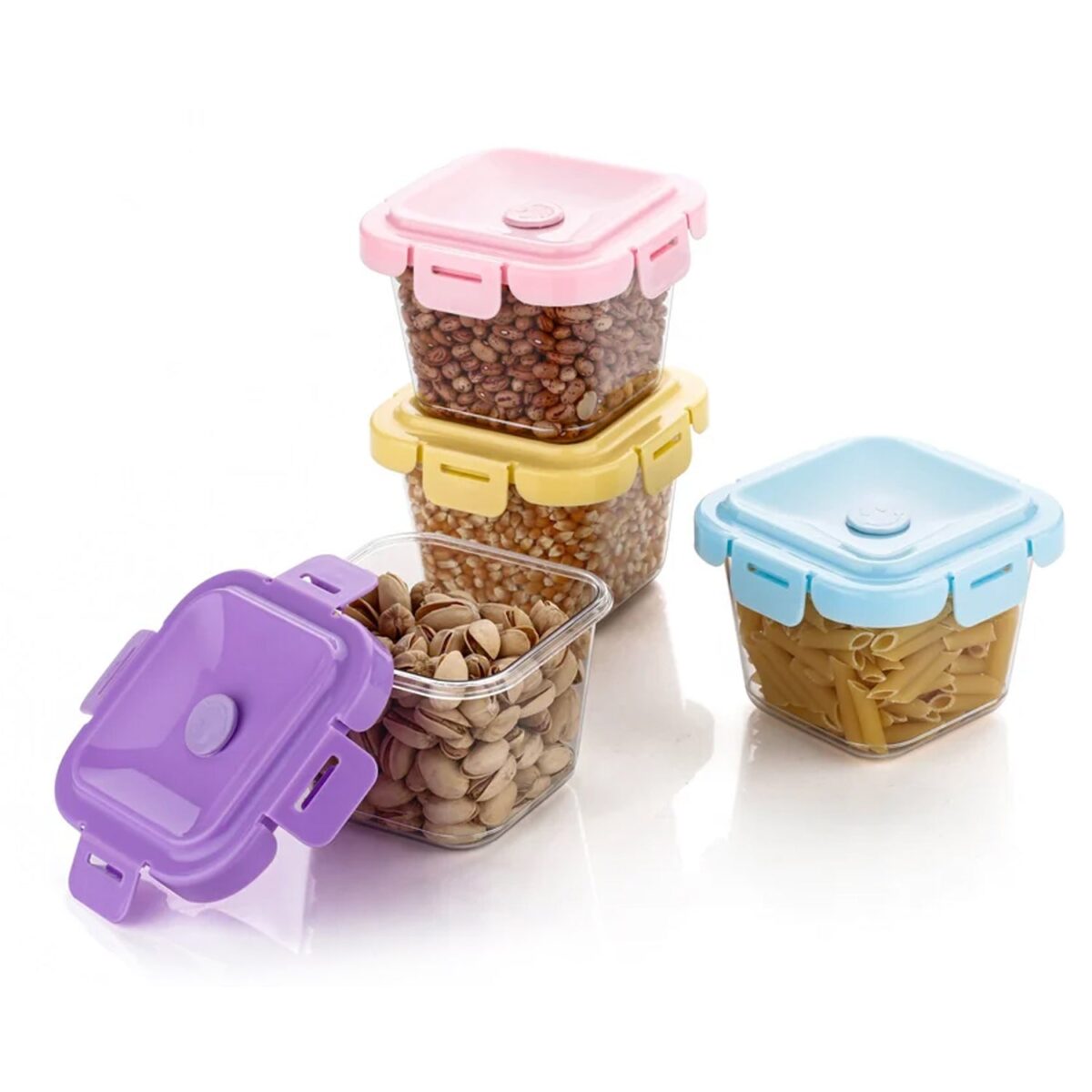 Plastic Food Storage Containers with Lid (4 Pcs Set / 500 ML) - Image 2