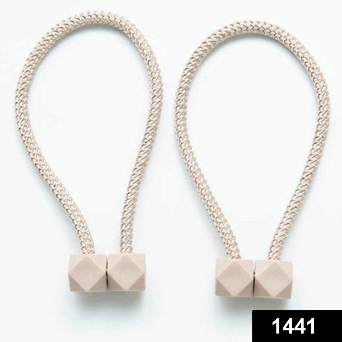 Home Magnetic Curtain Tiebacks, Straps, Buckle, Clips Rope Straps Window Curtain Bracket Decoration (2 Pc) - Image 2