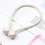 Home Magnetic Curtain Tiebacks, Straps, Buckle, Clips Rope Straps Window Curtain Bracket Decoration (2 Pc) - Image 4