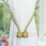 Home Magnetic Curtain Tiebacks, Straps, Buckle, Clips Rope Straps Window Curtain Bracket Decoration (2 Pc) - Image 3