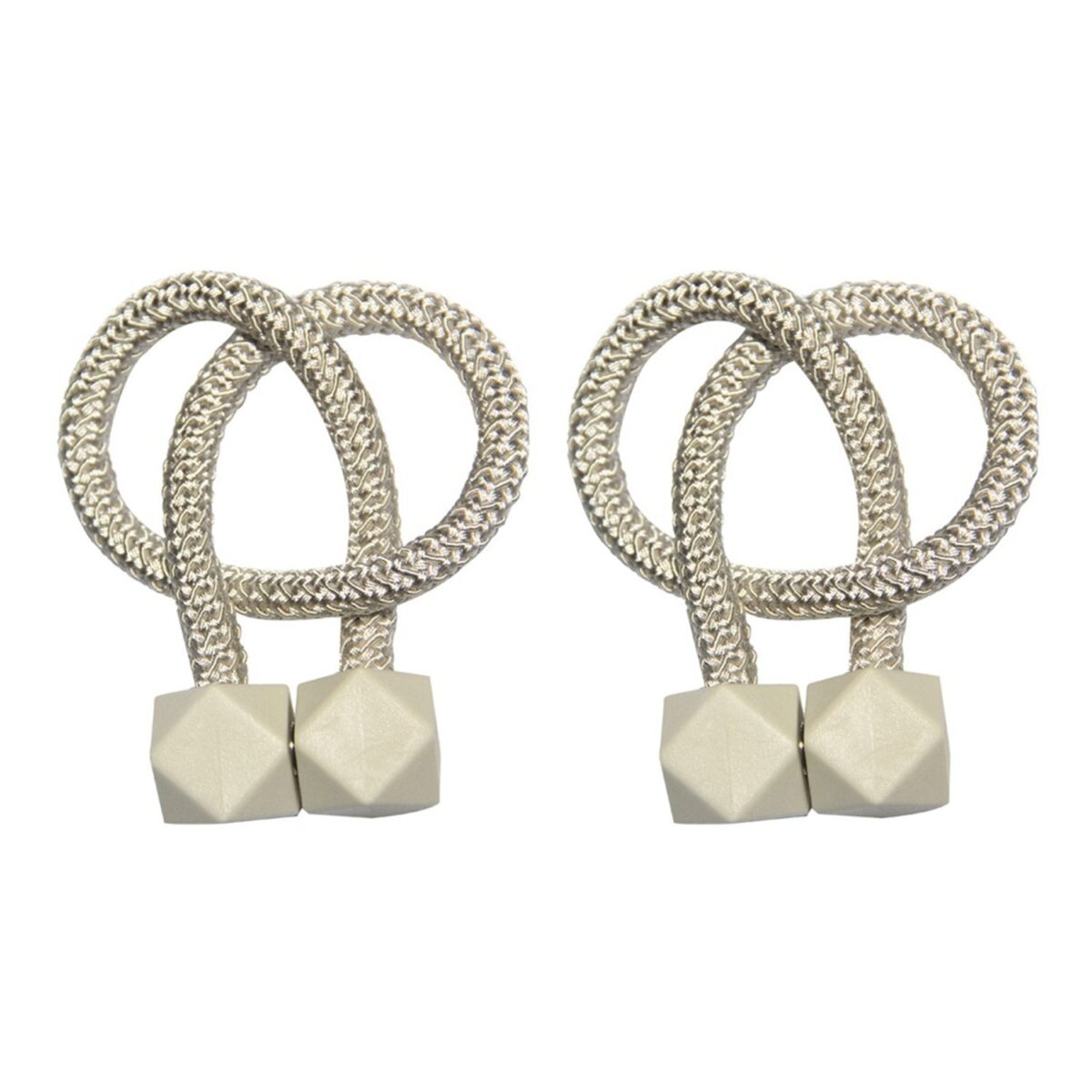Home Magnetic Curtain Tiebacks, Straps, Buckle, Clips Rope Straps Window Curtain Bracket Decoration (2 Pc) - Image 5
