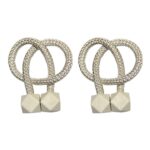 Home Magnetic Curtain Tiebacks, Straps, Buckle, Clips Rope Straps Window Curtain Bracket Decoration (2 Pc) - Image 5