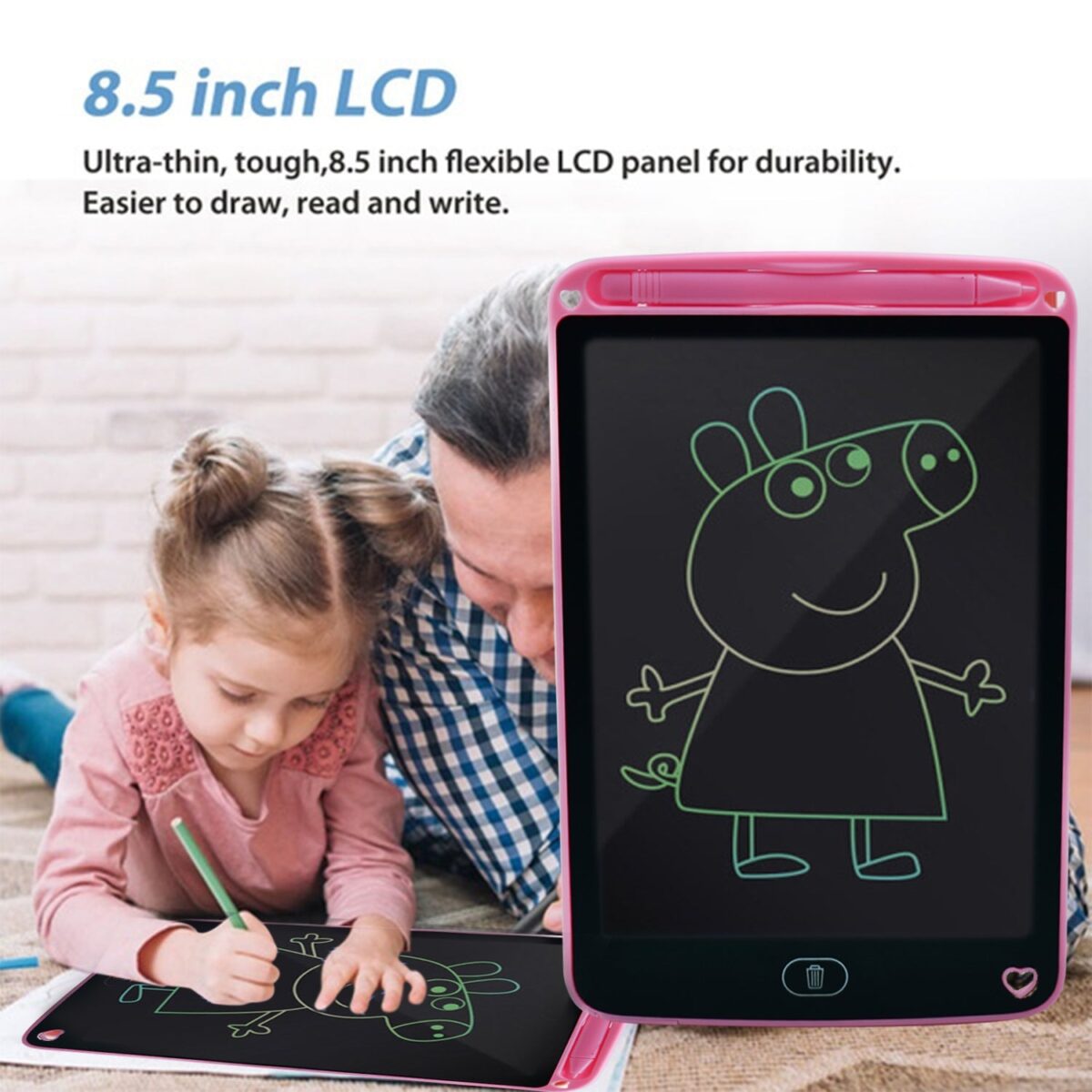 Portable 8.5 LCD Writing Digital Tablet Pad  for Writing / Drawing  ( MultiColor ink ) - Image 8