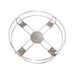 Stainless Steel Gas Cylinder Trolley with Wheels LPG Cylinder Roller Stand Movable Trolley - Image 4
