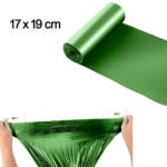 Green Compostable Corn Starch Garbage Bags (17" x 19") - Image 5