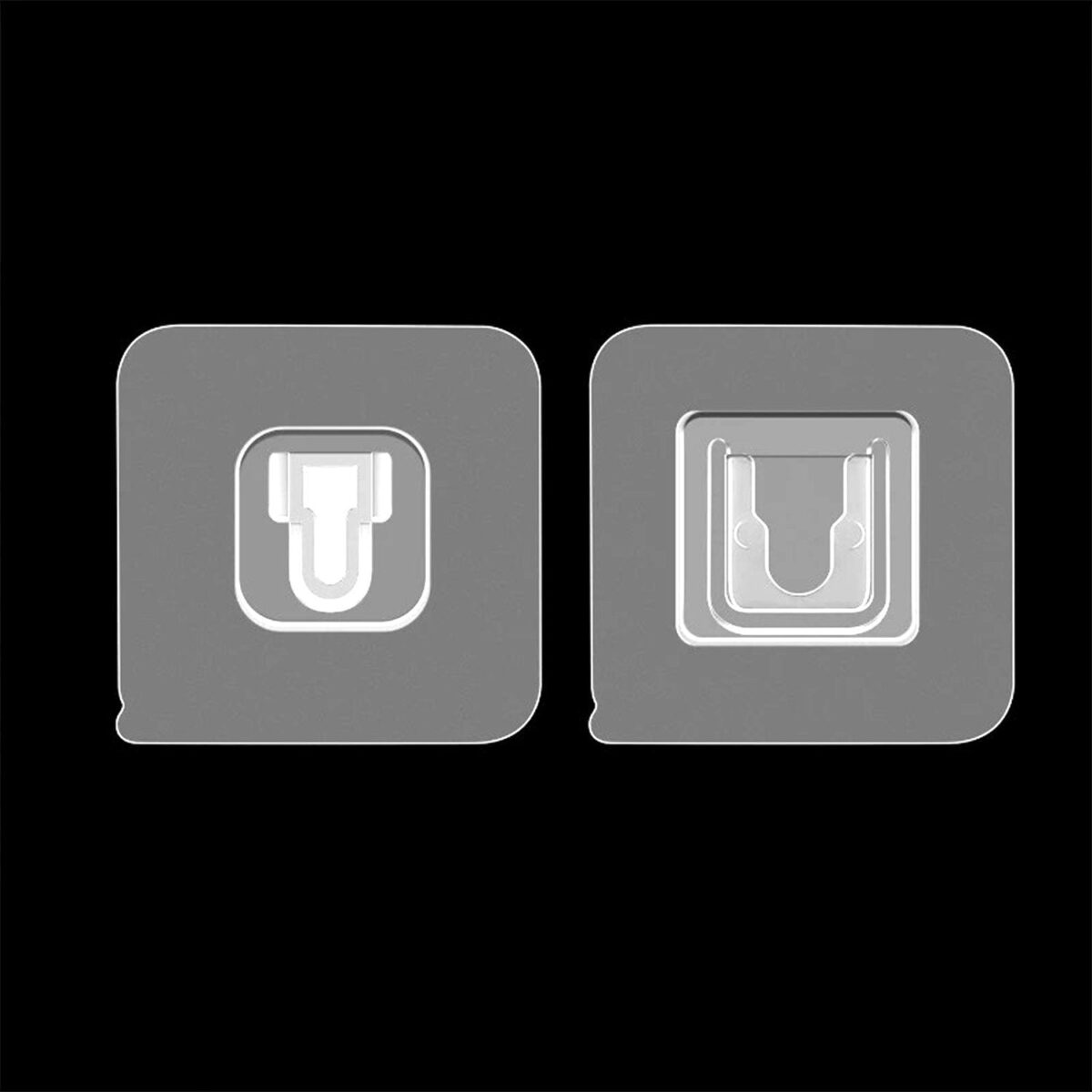 Magic Adhesive Plastic Wall Hooks Heavy Duty Hooks (Pack of 20) - 10 pair - Image 3