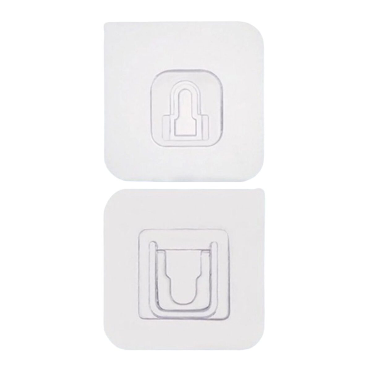 Magic Adhesive Plastic Wall Hooks Heavy Duty Hooks (Pack of 20) - 10 pair - Image 1