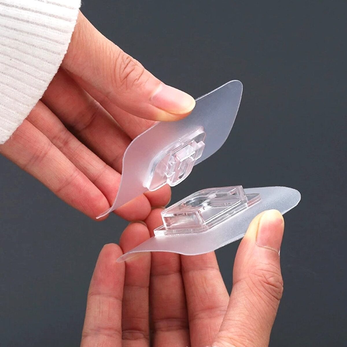 Magic Adhesive Plastic Wall Hooks Heavy Duty Hooks (Pack of 20) - 10 pair - Image 6