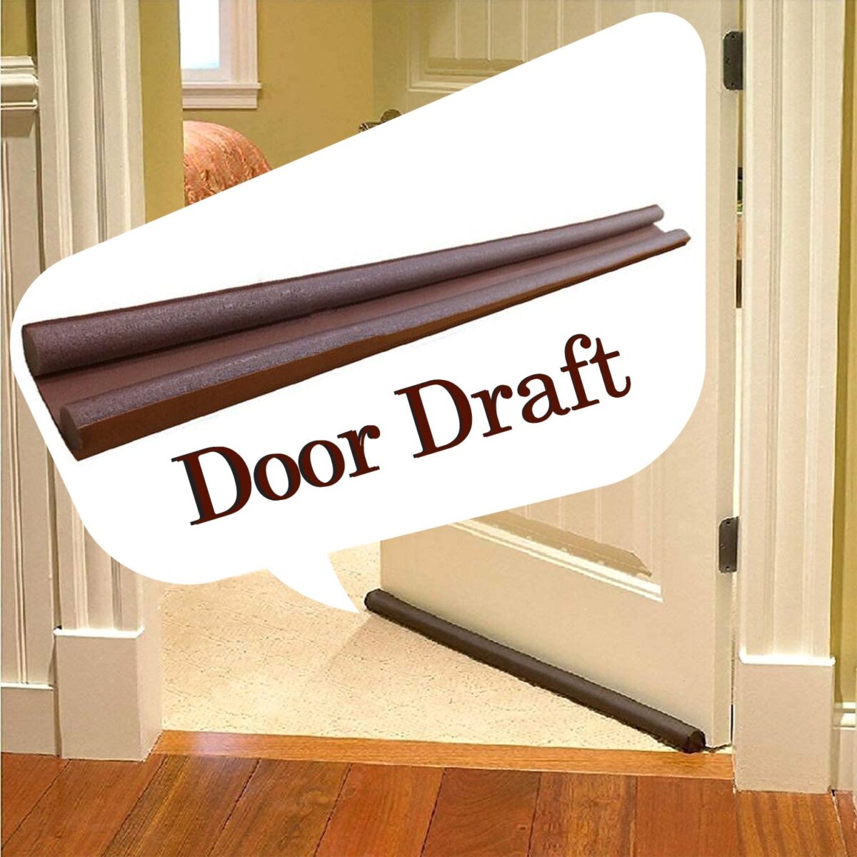 Twin Door Draft Stopper / Guard Protector for Doors and Windows - Image 7