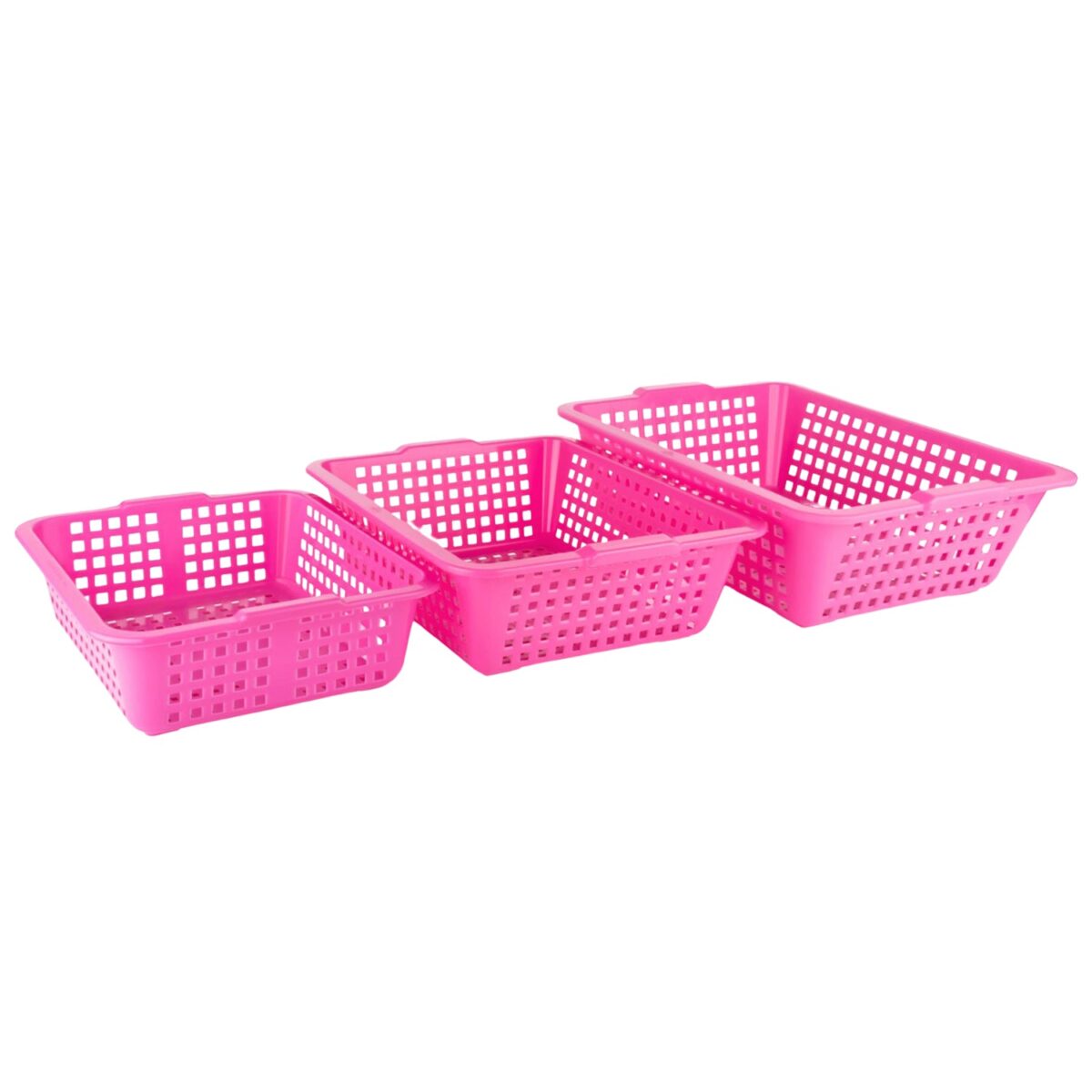 Plastic Multiple Size Cane Fruit Baskets (3 Size Large, Medium, Small) - Image 5