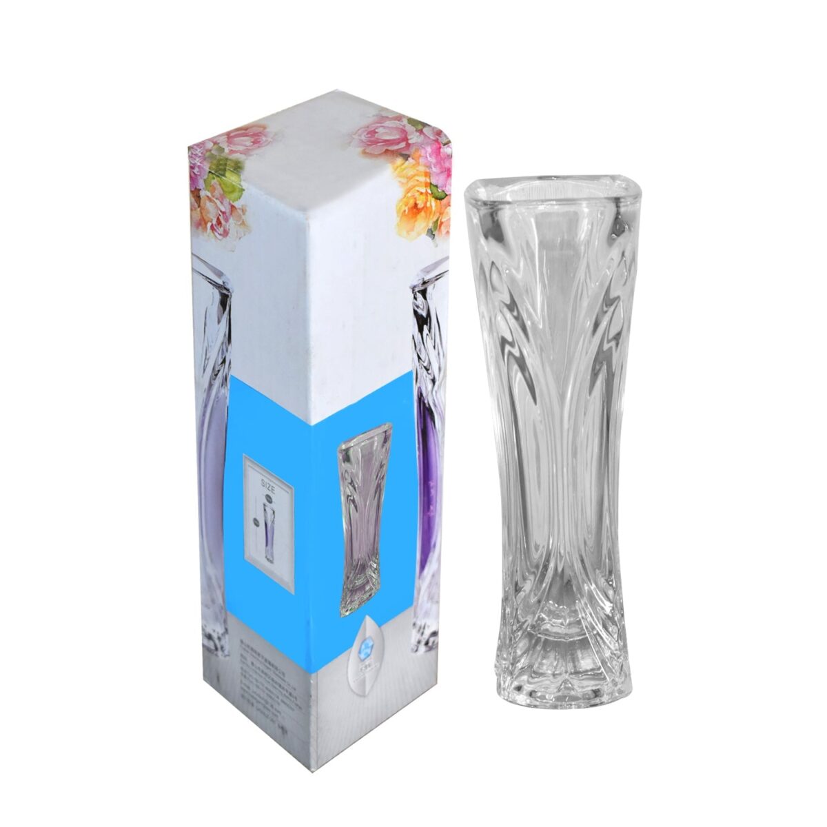 Glass Flower Pot, Crystal Clear Vase for Living - Image 4