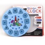 AT49 Wooden Clock Toy and game for kids and babies for playing and enjoying purposes. - Image 7