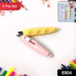Whistle Shaped Cute Utility Knives Keychain, Portable Mail Opener (2 Pcs Set) - Image 2