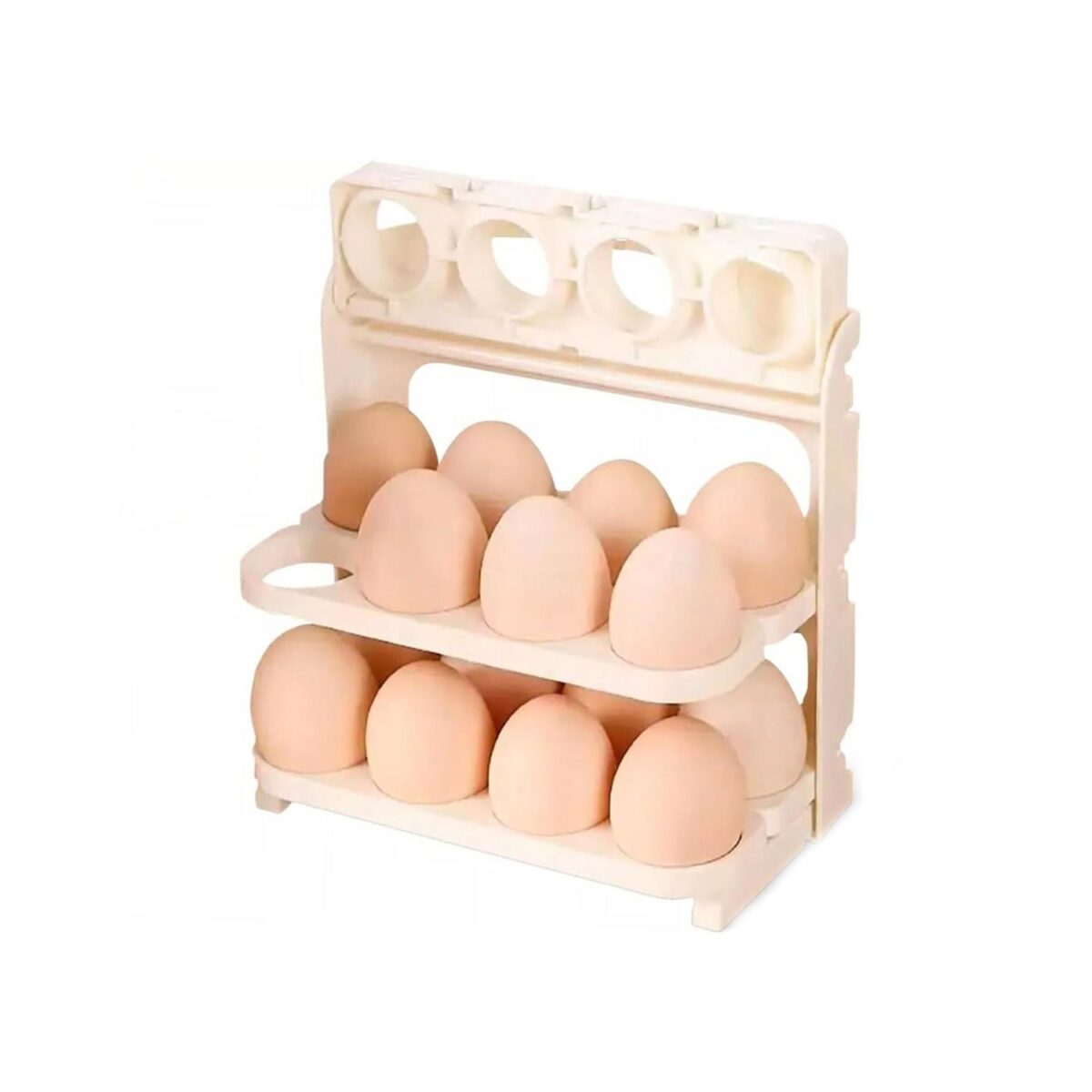 Plastic Foldable Egg Tray | 24 Grid Egg Storage Box (1 Pc) - Image 1