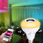 Wireless Bluetooth Sensor 12W Music Multicolor LED Bulb with Remote Controller - Image 3