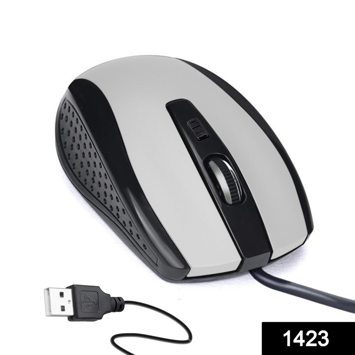 Wired Mouse for Laptop and Desktop Computer PC With Faster Response Time (Silver) - Image 2