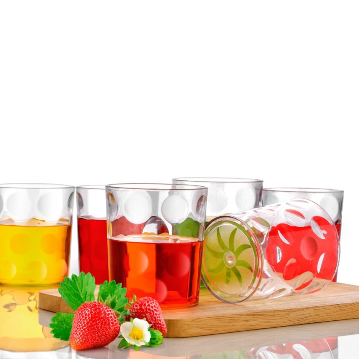 Multi Purpose Unbreakable Drinking Glass (Set of 6 Pieces) (300ml) - Image 1
