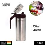 Oil Dispenser Stainless Steel with small nozzle 750ml - Image 2