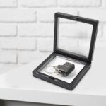 Suitcase Shape Nail Clipper Keychain With Key & 3D Floating Frame Display Case (1 Set) - Image 3