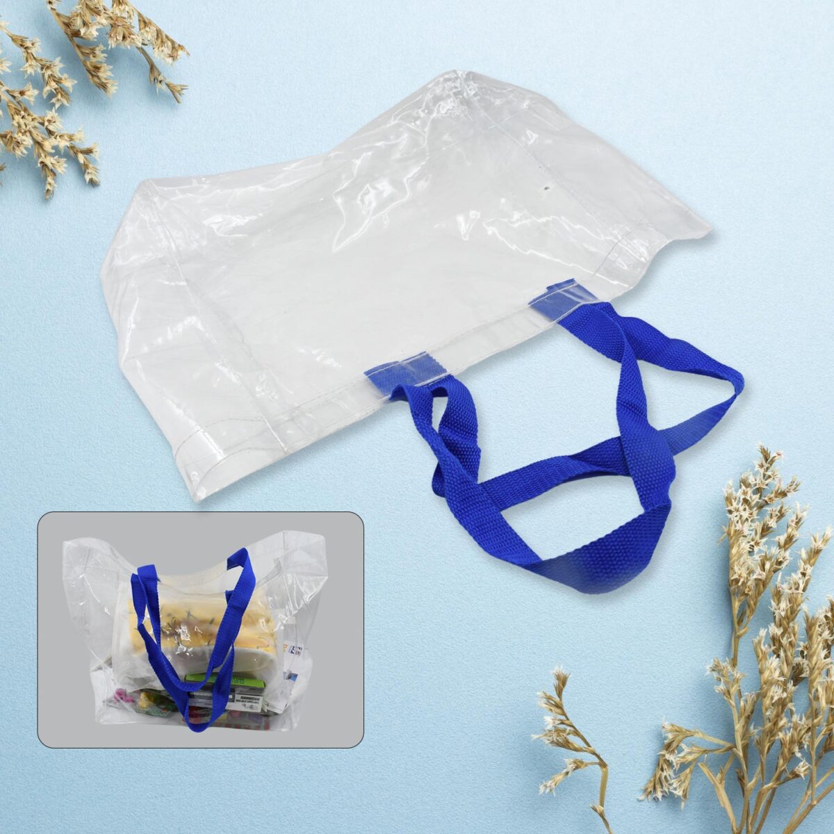Multifunction Transparent Bag With Handle Bag (45Ãƒâ€”30Ãƒâ€”14 CM / 1 pc) - Image 1