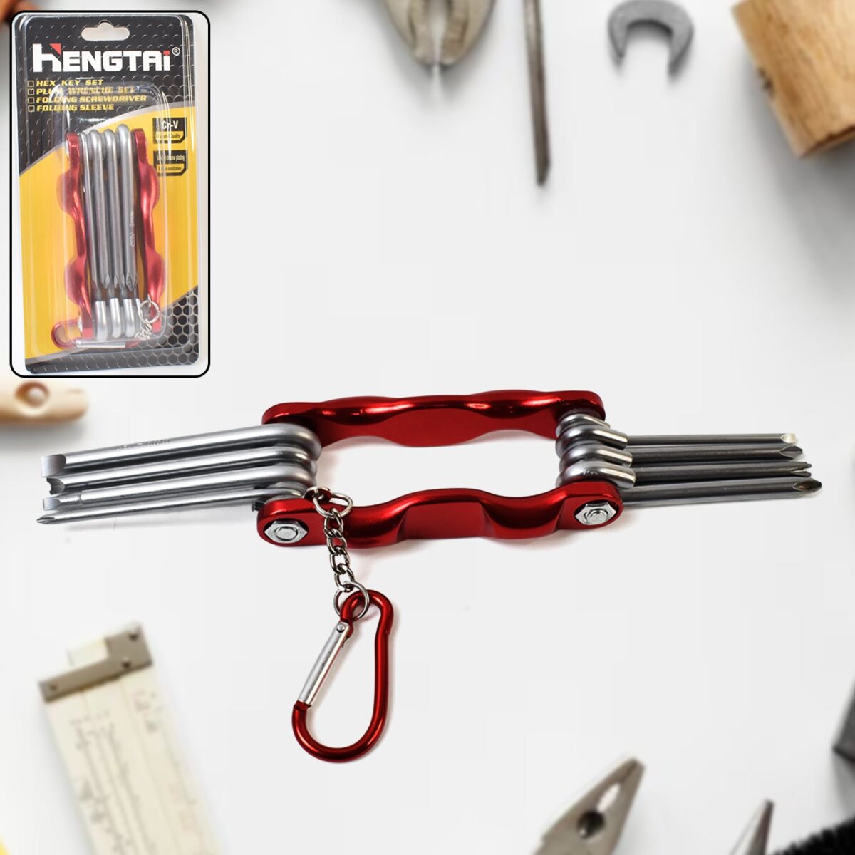 Portable 8 in 1 Multifunctional Cycling Bike Repair Tool Set Wrench Screwdriver Tools - Image 1