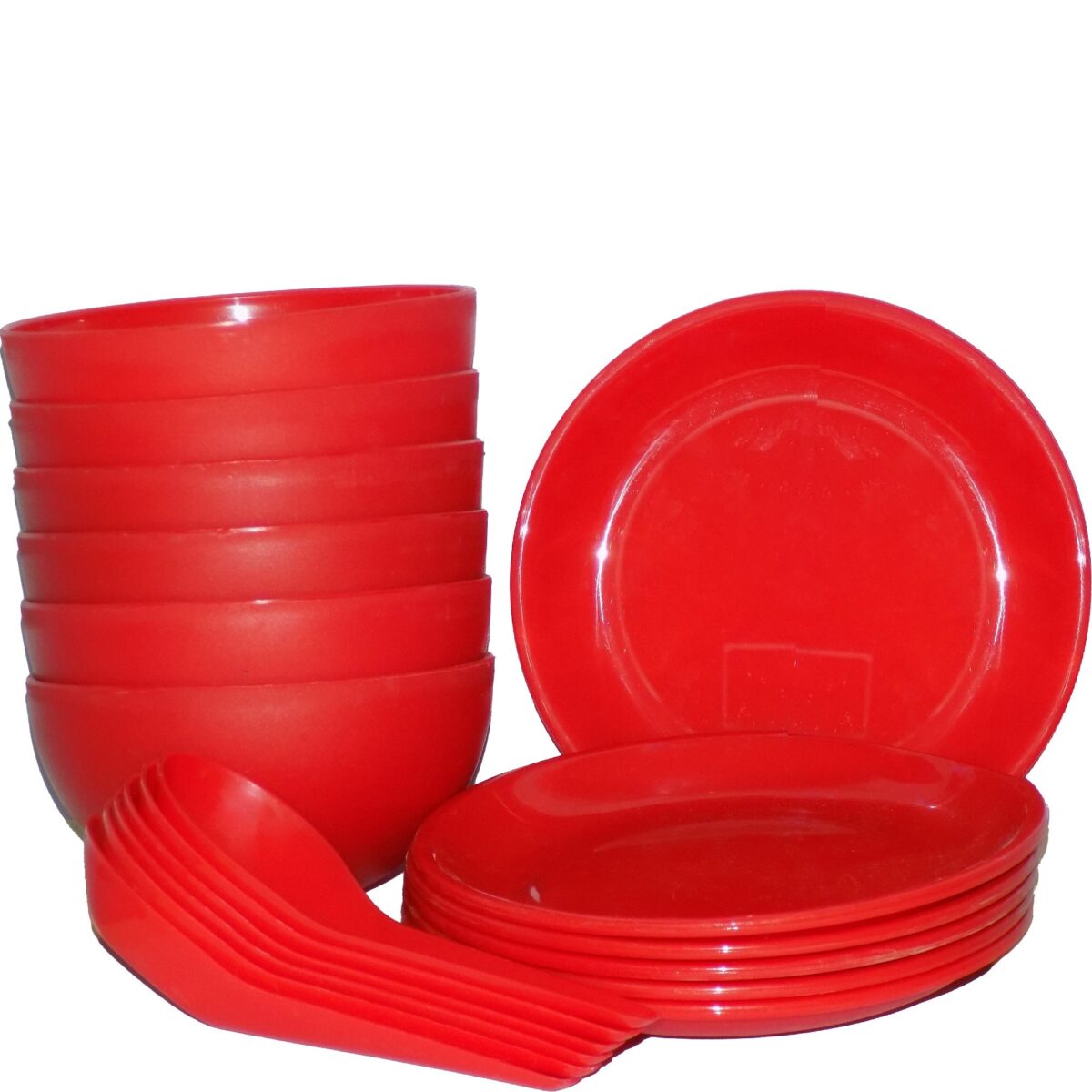 Soup Bowl Set with Spoon and Saucer - 18 pcs - Image 1