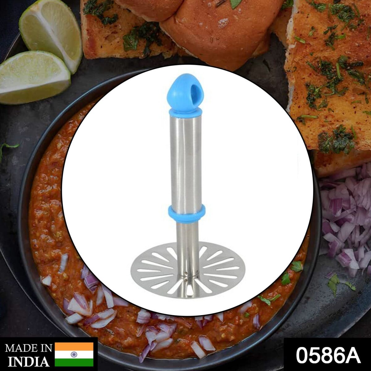 Stainless Steel Potato Masher, PauBhaji Masher - Image 2