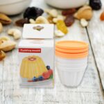 Pudding Molds, Custard Mold, Mold for Jelly Ice creams, Set of 4 Cups with Lid - Image 6