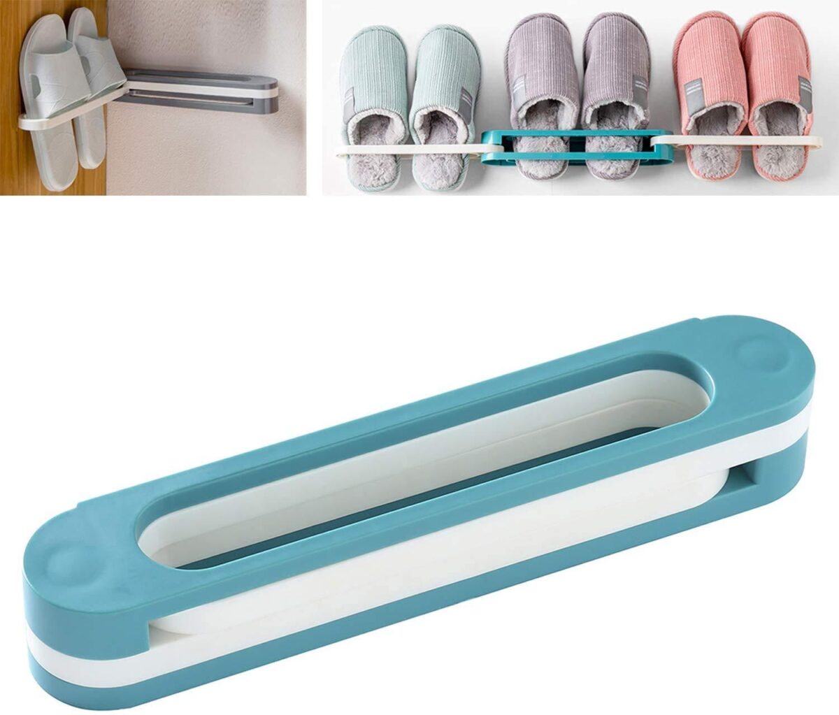 Multifunction Folding Slippers / Shoes Hanger Organizer Rack - Image 1
