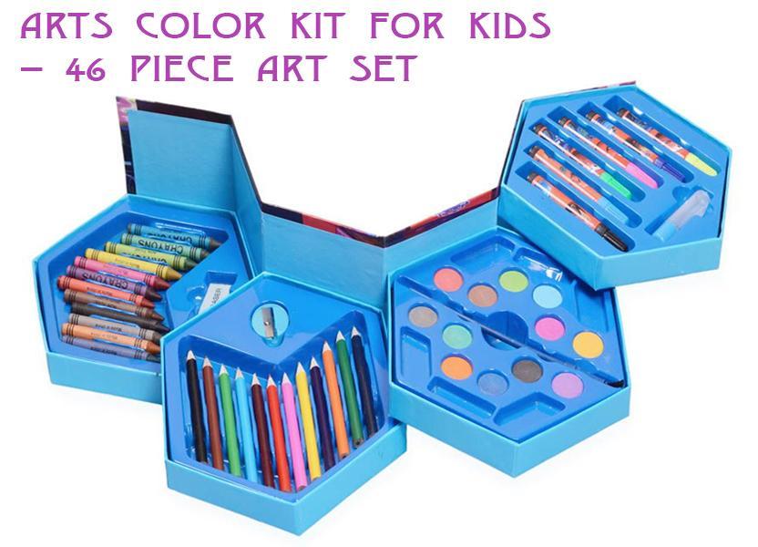 1_b82c8dec-ed31-4089-9394-861c66da4338.jpg 46 Pcs Plastic Art Colour Set with Color , Crayons, Oil Pastel and Sketch Pens - Image 3