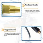 Durable Gold Color Trigger Hose Nozzle Water Lever Spray - Image 9