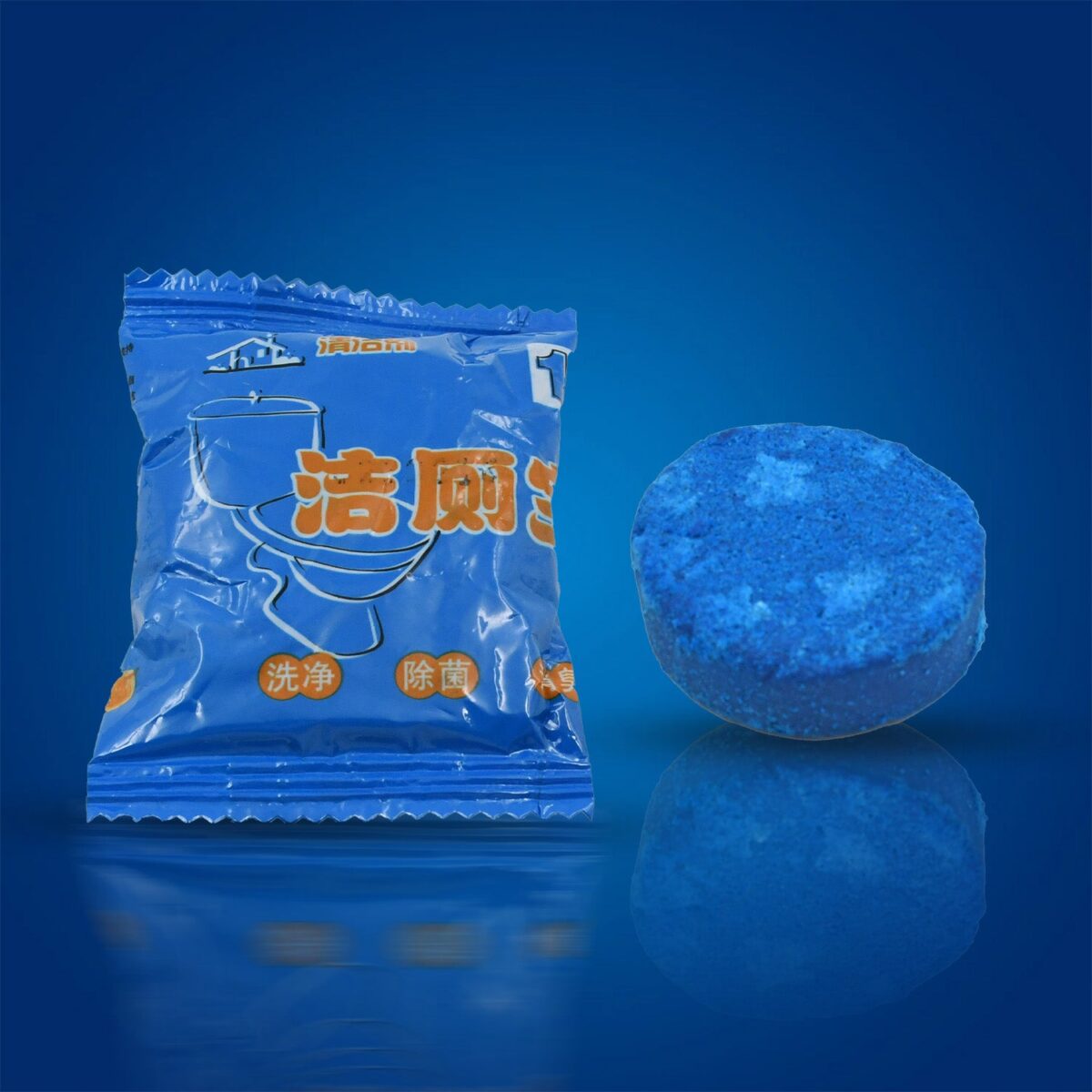 Blue Bubble Toilet Bowring Toilets, Toilet Cleaners Powerful Decontamination Durable Bathroom (12pc) - Image 1