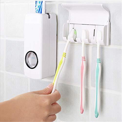 1_ea133e10-1ec4-492b-8608-c0aab129fec6.jpg Toothpaste Dispenser & Tooth Brush Holder - Image 2