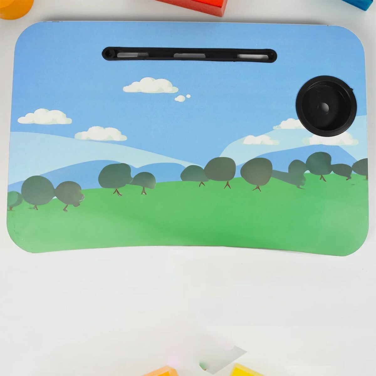 Kids Lapdesk with Tablet Slot and Holder - Image 1