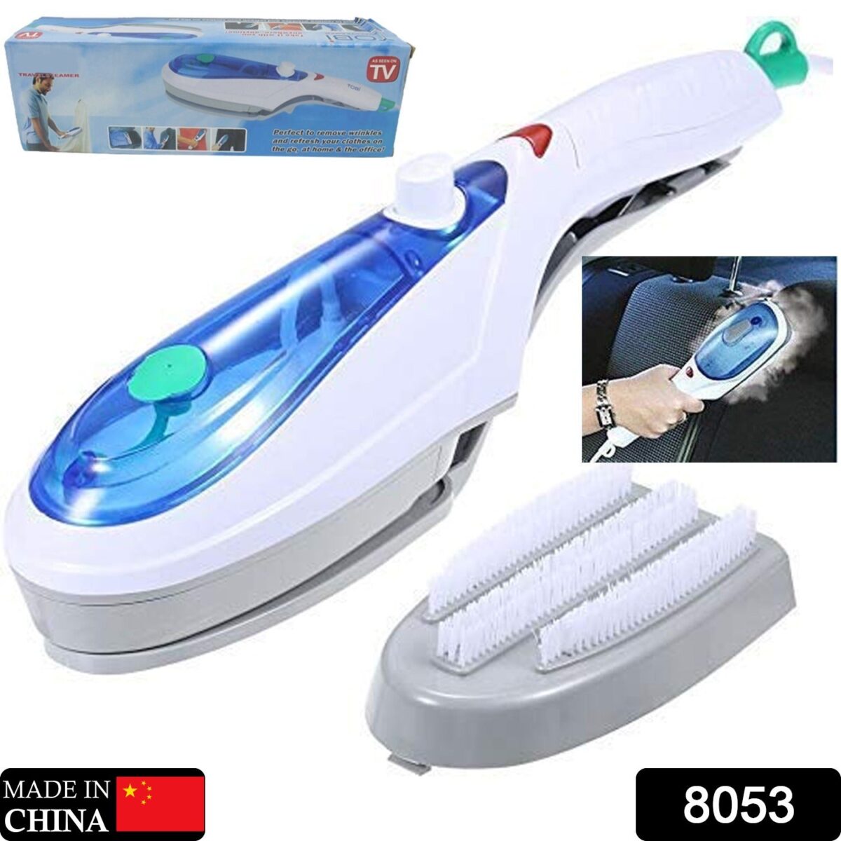 Portable ironing machine,1 Set Steam Iron Hand Held Crease Removal Portable Ironing Clothes ABS Brush Plush Toy Garment Steamer for Home Steam Iron, for Clothes, Travel Steamer - Image 2
