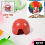 Small Plastic Joker Clown Nose toy (1 Pc / Mix Color & Design) - Image 2