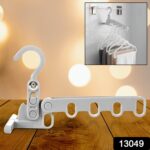 5-Hole Foldable Clothes Hanger â€“ Robust, Space-Saving Travel Rack - Image 2