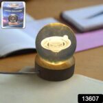 Astronaut  3D Crystal Ball lamps With Wood Base (1 Pc) - Image 2