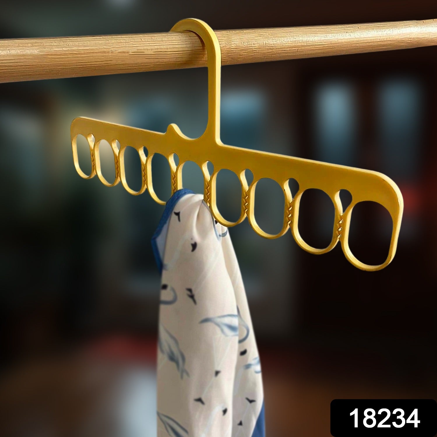1fc444f1-0fc0-4a15-891a-5d55d47af7d4.jpg 9-Hole Clothes Hangers Organizer Multifunction Hanger (1 Pc) - Image 2