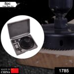 8-Piece Set Carbon Arbored Adjustable Hole Saw Set Round Circular (64 mm, 76mm1 89mm, 102mm & 127mm) - Image 2