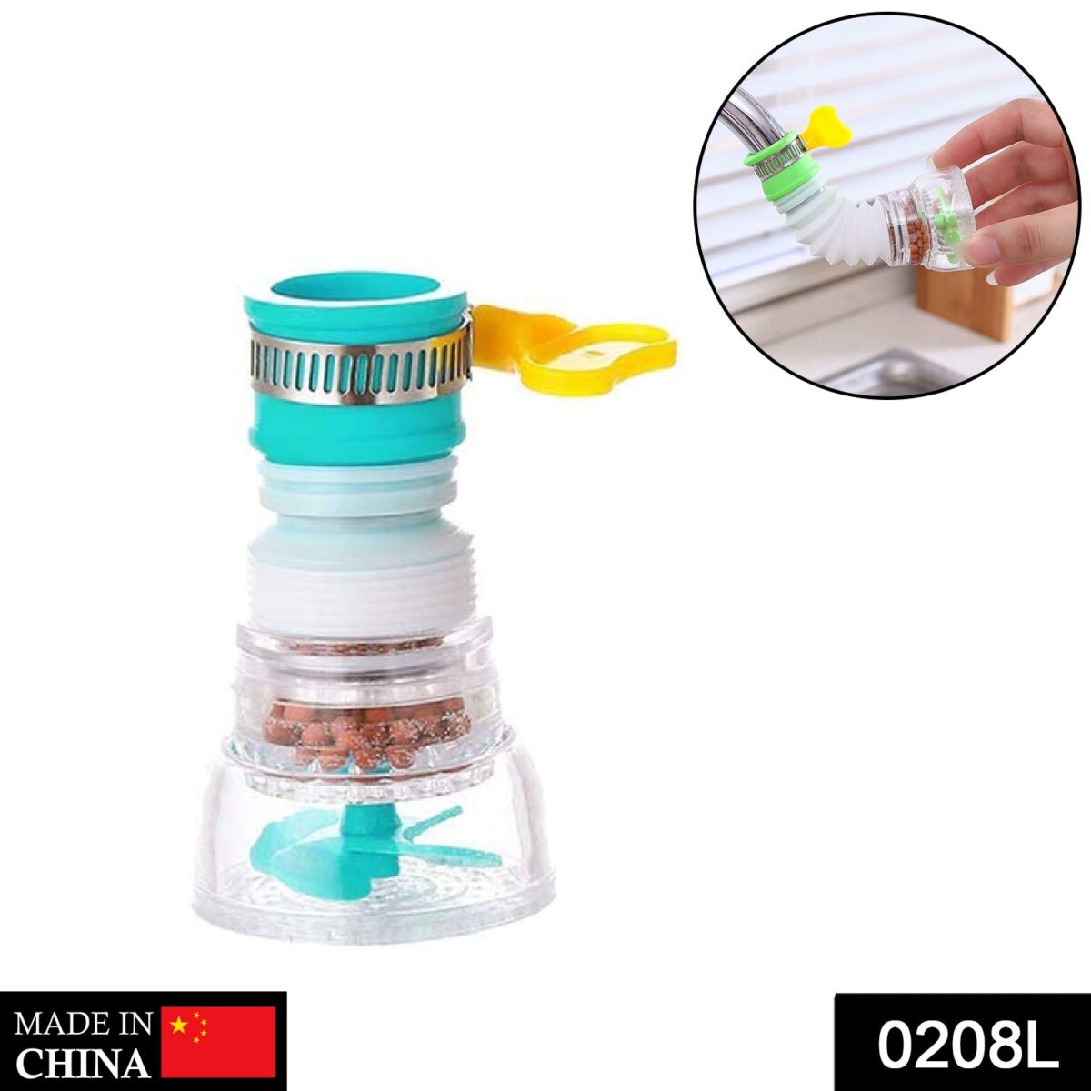 360 Degree Water Saving Faucet Expandable Water Valve Splash Regulator - Image 2