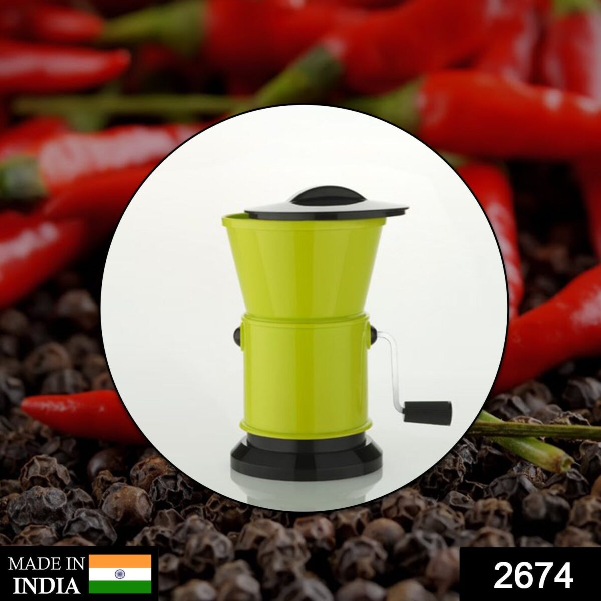 Round Chilly Cutter and grinder tool with effective sharp chopping and cutting blade system. - Image 3
