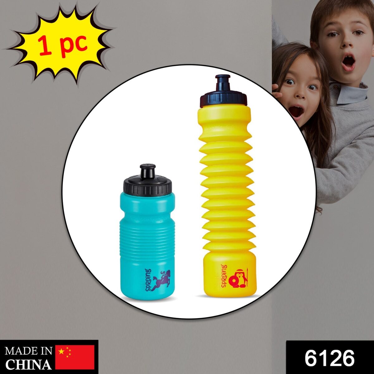 Pull N Stretch Water Bottle for storing drinking water used in many places like school, colleges etc. - Image 2