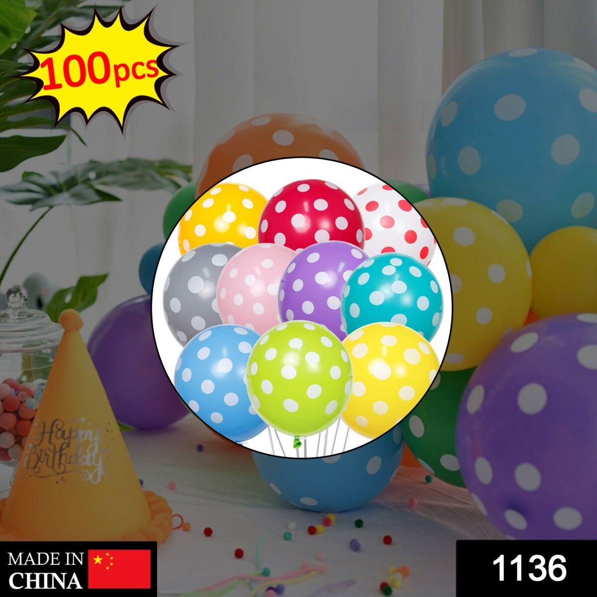Balloon Pack for Birthday Party Decoration & Occasions (100pack) - Image 2