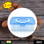 Plastic Kitchen Refrigerator Egg Storage 12 Grid 1 Layer Egg Container - Image 2